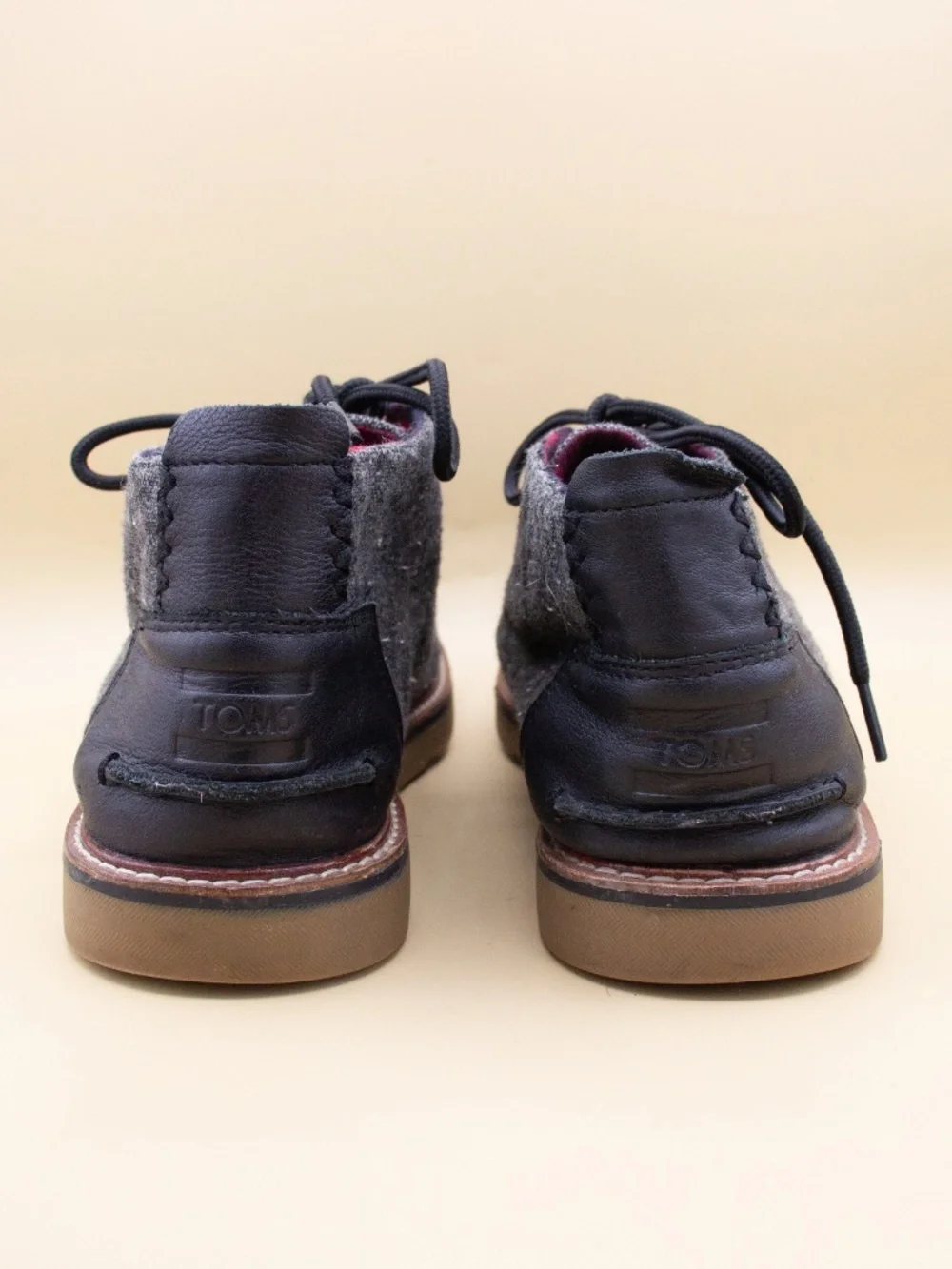 Toms Fleck Tweed Black Chukka Boots Men's Size 11